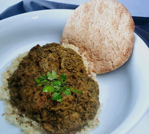 Saag Curry with Cauli-Rice & Naan Bread