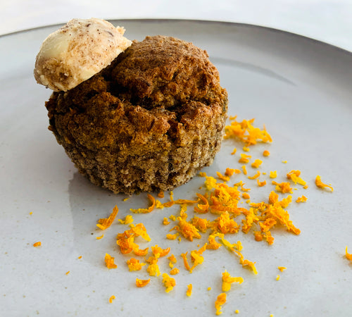 Carrot Muffins with Spiced Butter